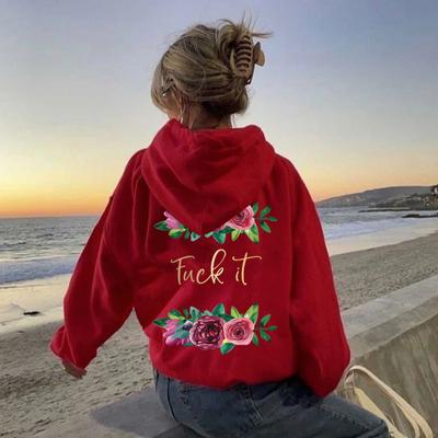 Женская флисовая толстовка с капюшоном с надписью «кенгуру» и карманом на шнурке с принтом