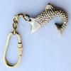 20 Piece Fish Brass Key Chain, Beautiful Brass Fish Key Chain Nautical Marine Keychain Navy Maritime Keyring