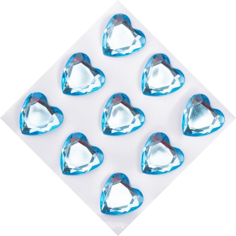 3D Acrylic Diamond Crystal Stickers Love Heart Face Gems Stickers for Party Show DIY Crystal Rhinestone Temporary Tattoos 4/18mm