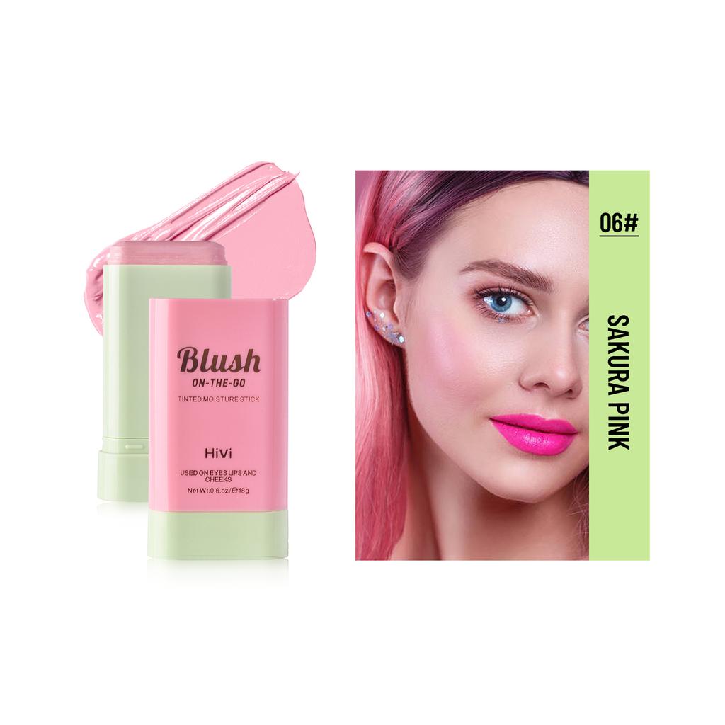 LAMUSELAND Румяна-стик для губ и щек 2 в 1 на бальзаме для макияжа лица