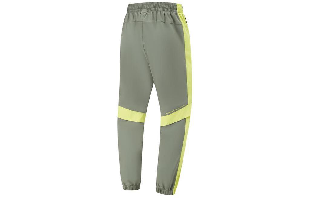 Li Ning Спортивная серия Трикотажные спортивные штаны Мужские Snail Smoky Green AYKU061-3