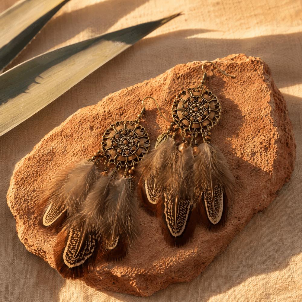 Bohemian Long Tassel Earrings Ethnic Dangle Women's Earrings Beach Vacation