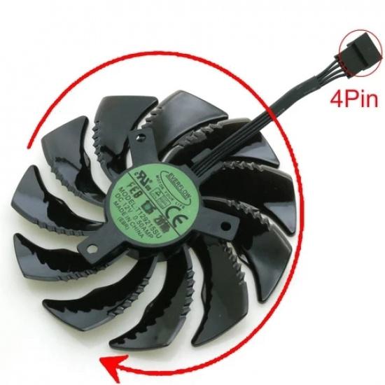 T129215SU 12V 0.50A 86мм Вентилятор VGA для видеокарты Gigabyte RTX 2060 GTX1650 1660 1660ti WINDFORCE