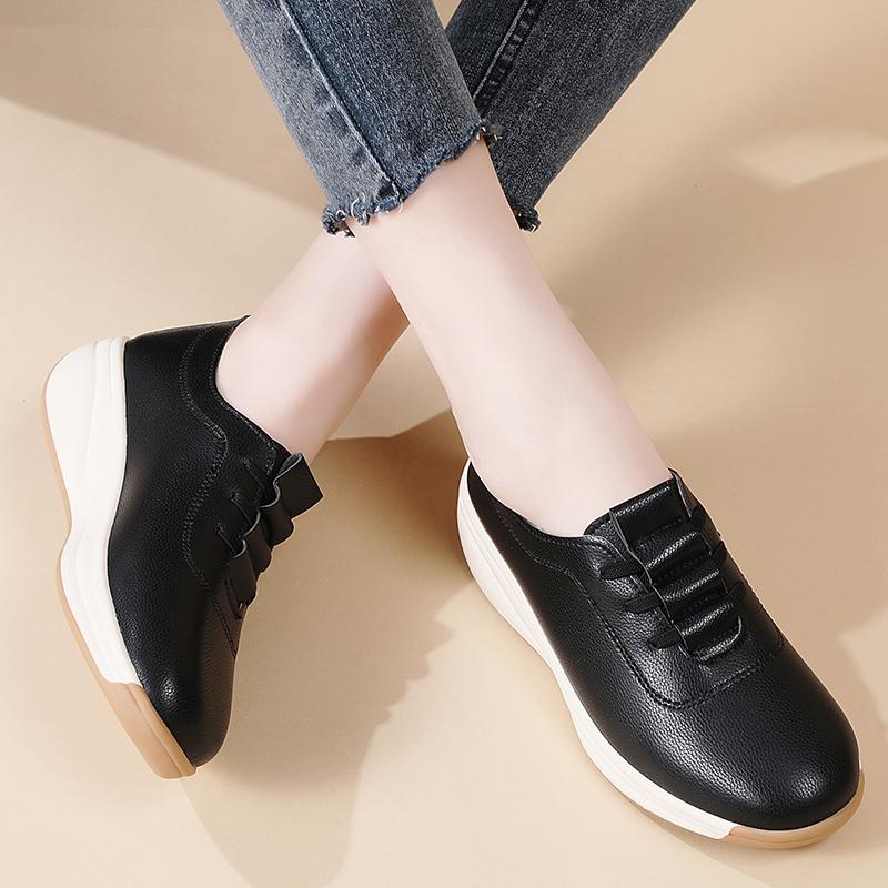 Женские оксфорды, осенне-зимняя кожаная черная офисная деловая обувь в британском стиле для студенток и девушек