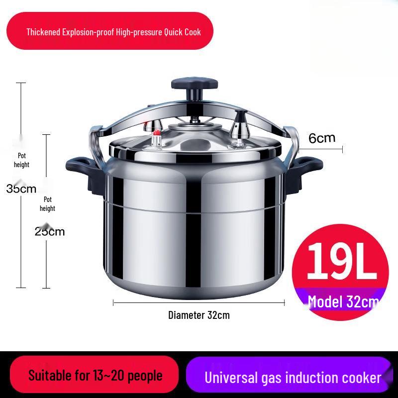 Huimaiyuan Commercial Aluminum Pressure Cooker