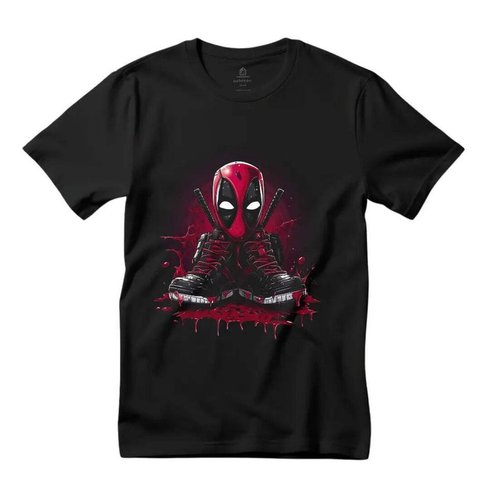 Black Deadpool Sneakers T-ShirtStep into Action with Style Unisex T-Shirt