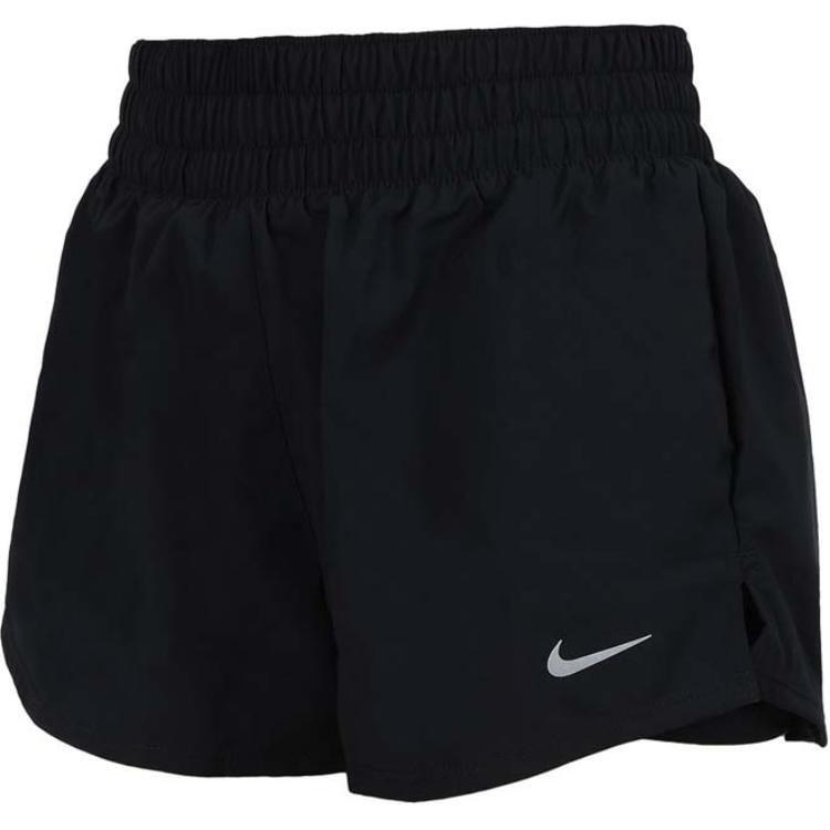 Nike Женские шорты Dri-FIT One со средней посадкой, примерно 8 см. Шорты 2-в-1 Черные DX6013-010