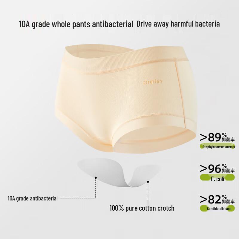 Женские антибактериальные хлопковые трусы-боксеры Audifax, 4 штуки