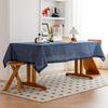 Blue Printed Pastoral Cotton And Linen Tablecloth Table Cloth Cover Towel Lace East Asian Tea Table Mat Cover Cloth