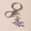 Fashion Stainless Skull Keychain Halloween Skeleton Bat Pumpkin key Rings for Men Women Handbag Pendants DIY Party Jewelry Gifts