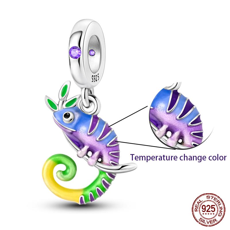 100% 925 Silver Fantasy Flying Dragon Mysterious Butterfly Charms Pendants Fit Qikaola Original Bracelets DIY Jewelry