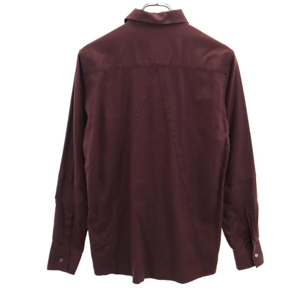 SHAREEF сделано в Японии Рубашка с длинным рукавом 1 серия Бордо Мужская Б/У