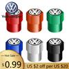 Для VOLKSWAGEN VW 4 шт. Автомобильные Наклейки-колпачки с Логотипом Для VW Volkswagen Golf Polo Passat Tiguan Touran Jetta Аксессуары