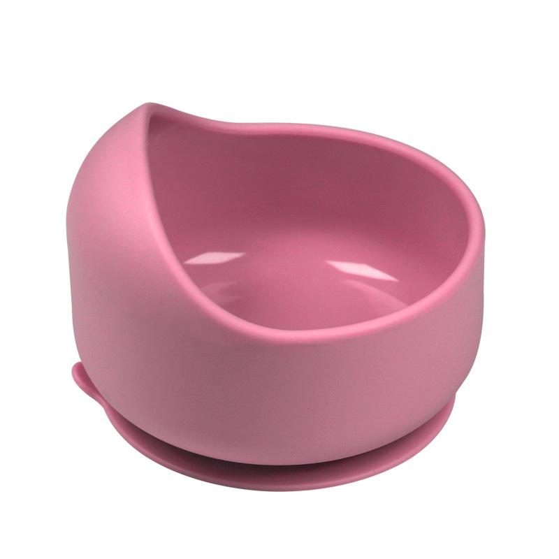 Силиконовый набор для кормления младенцев с присоской: Миска для улиток, ложка и вилка с деревянными ручками, легко моются.