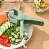 Ручная фрукторезка, овощерезка, портативная салатница с овощечисткой, многофункциональная кухонная ломтерезка для редиса, моркови, огурцов