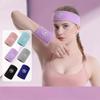 Wristbands + Headband Set For Women Breathable Wrist And Head Sweat Bands Protective Gear For Tennis,Running