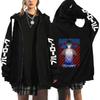 Harajuku Anime Blue Lock Isagi Yoichi Graphic Printed Hooded Men Women Zipper Hoodies Casual Loose Hoody Male Zipper Up Jacket
