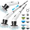 Nine-in-One Electric Handheld Cleaning Brush with Telescopic Handle and Mop Function