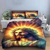 Radiant Jesus portrait design. Bedding sets Duvet cover sets Duvet covers Pillowcases(1*Duvet Cover 2*Pillowcases without duvet insert)