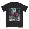 Мужские футболки Hollow Knight Silksong Винтажные хлопковые футболки с коротким рукавом Футболки с круглым вырезом Одежда с принтом
