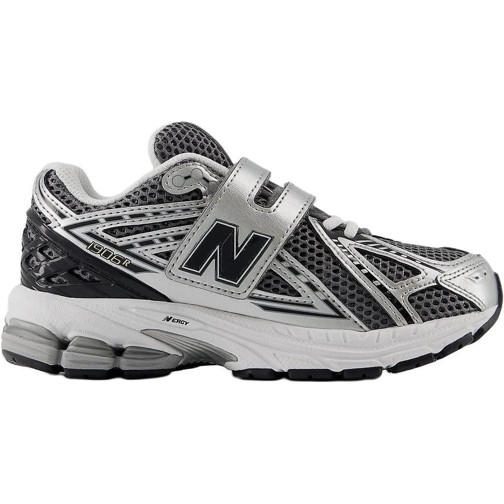 New Balance 1906 Comfortable Versatile Shock Absorption Support Low Top Running Shoes Kids Running Shoes Silver Black PV1906CG