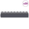 Lawn Edging 30 Pcs Anthracite 103 X 0.05 X 22 Cm Steel