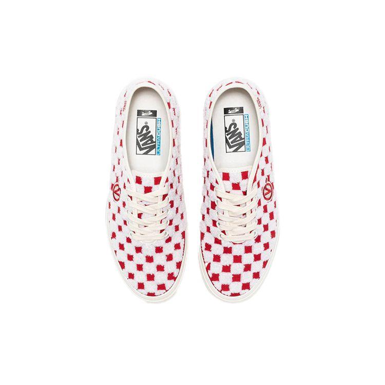 Vans Authentic One Piece VLT LX Embroidered - Racing Red Unisex Sneakers Marshmallow VN0A5HTG42A
