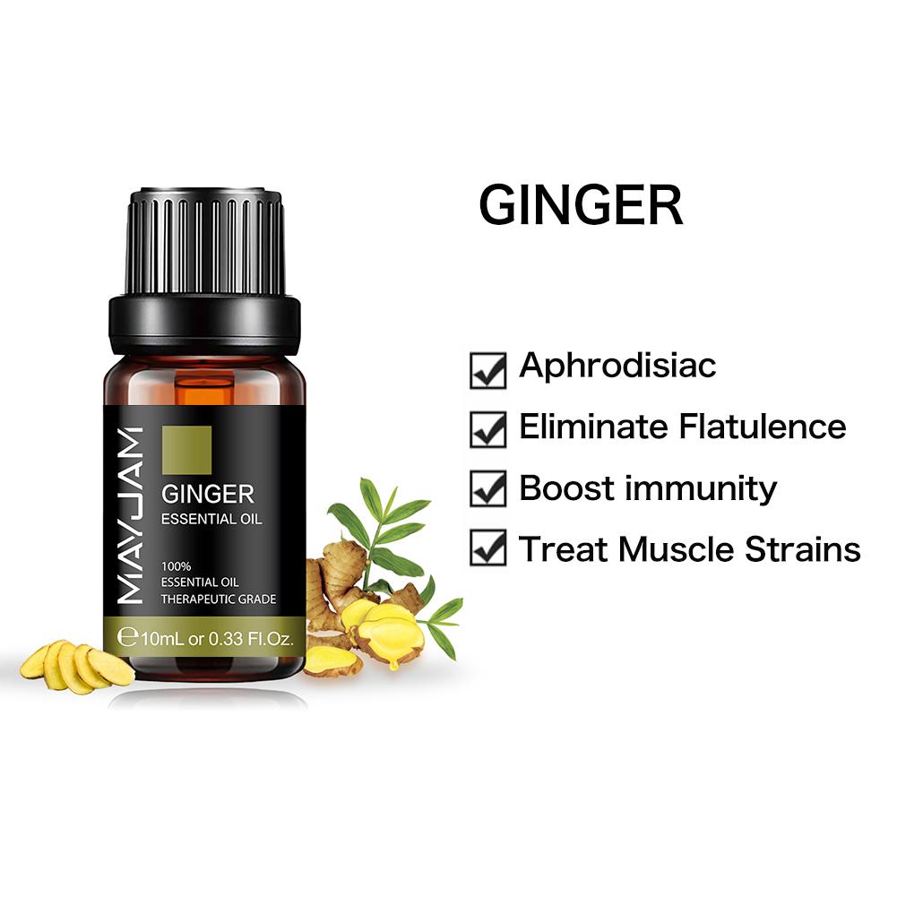 Натуральное эфирное масло имбиря MAYJAM 10ml/30ml/100ml