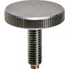 TRUSCO Knurled Knob with Brass Pad Stainless Steel M8X30