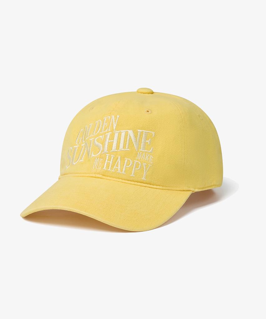ЗОЛОТОЕ СОЛНЦЕ Счастье Смытое 6-панельная кепка_Кукурузный желтый