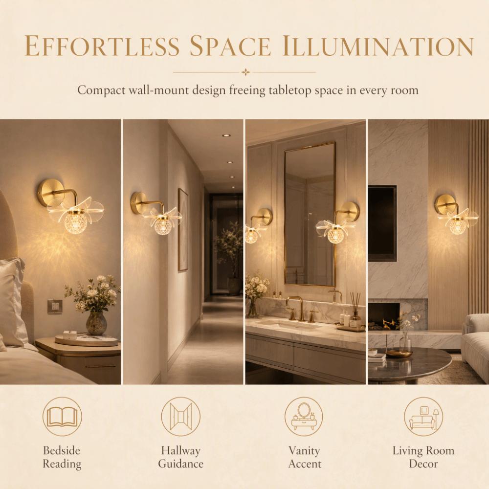 Flower Shaped Wall Mount Light 85-265V Sconce Vintage Wall Sconce  Corridor
