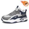 Winter men's shoes new velvet sports shoes men's trend versatile thick-soled thickened warm cotton shoes casual dad shoes