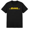 Yellow DHL Logo Courier Graphic Print T-Shirt