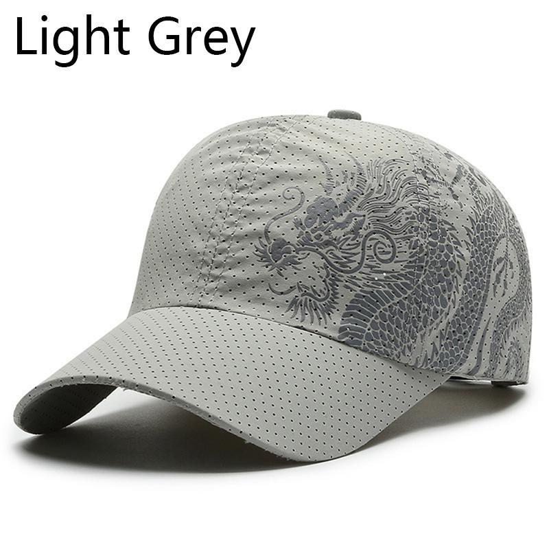 1 шт., мужская шляпа с драконом, летняя легкая кепка с солнцезащитным козырьком, дышащая, быстросохнущая, спортивная бейсболка для спорта на открытом воздухе, солнцезащитный козырек, бейсбольная шляпа от солнца