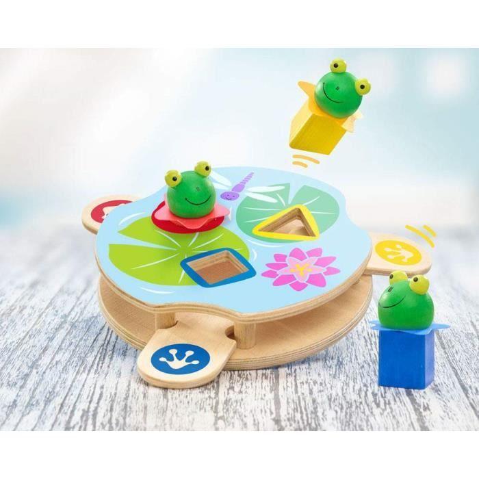 Selecta saltino grenouille en bois multicolore - 62072