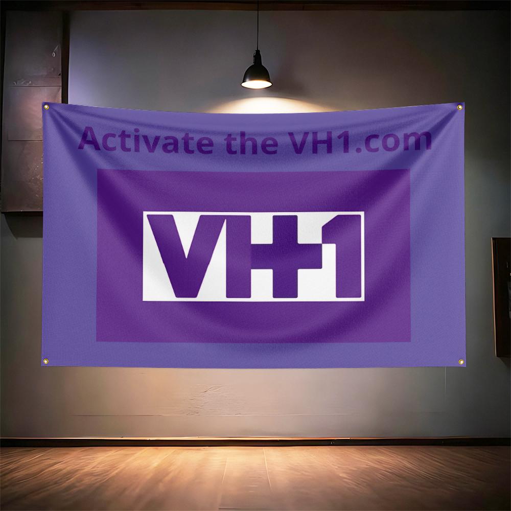 Rock Music Flag 3x5ft For Vh1 Fans Banner Hd Print Brass Grommet Garage Bedroom Living Room Dorm Wall Decor Tapestry