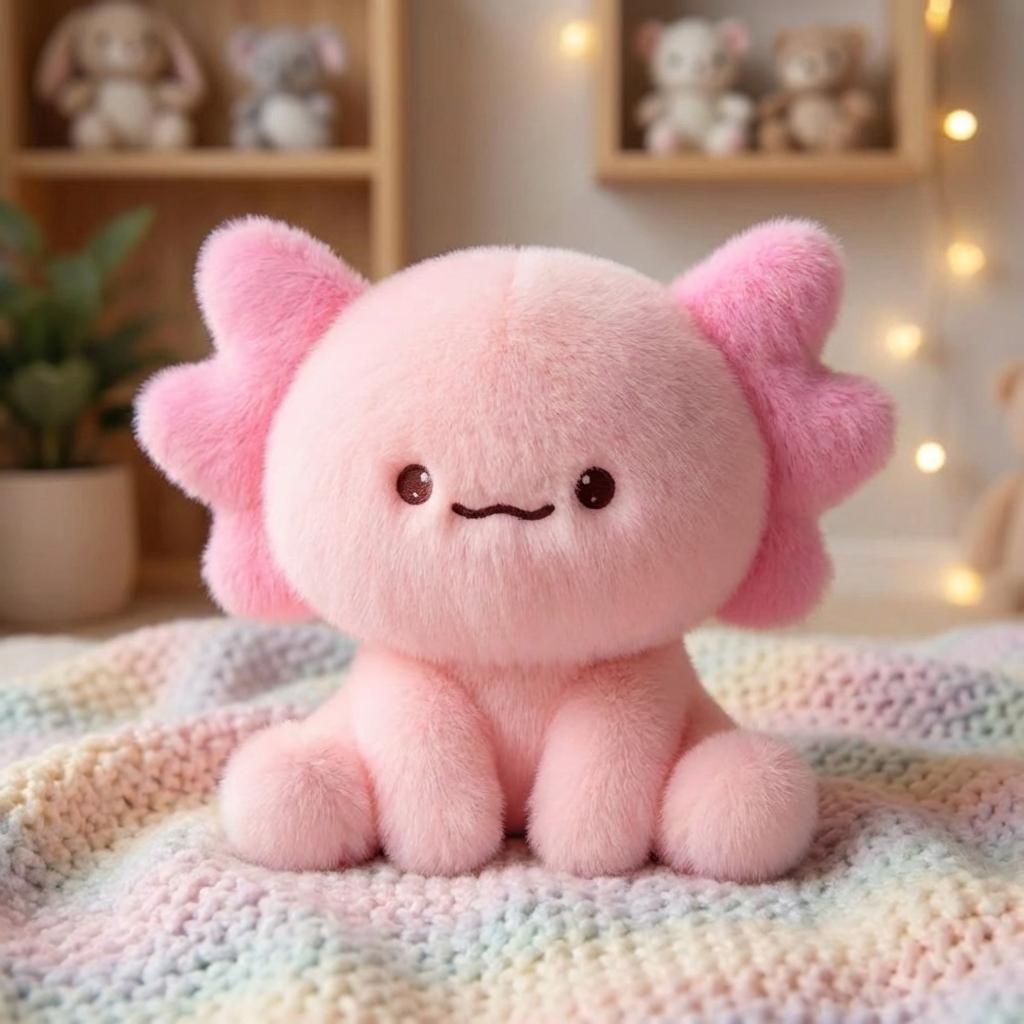 High Quality Cute 1PC New Cute Axolotl Companion Kawaii Ornaments Super Soft Home Decor Salamander Plushie Animal Birthday Gifts