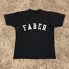 FAABER Письмо Американский Уличный Нишевый Дизайн Спортивный Наряд Универсальная Футболка с Коротким Рукавом