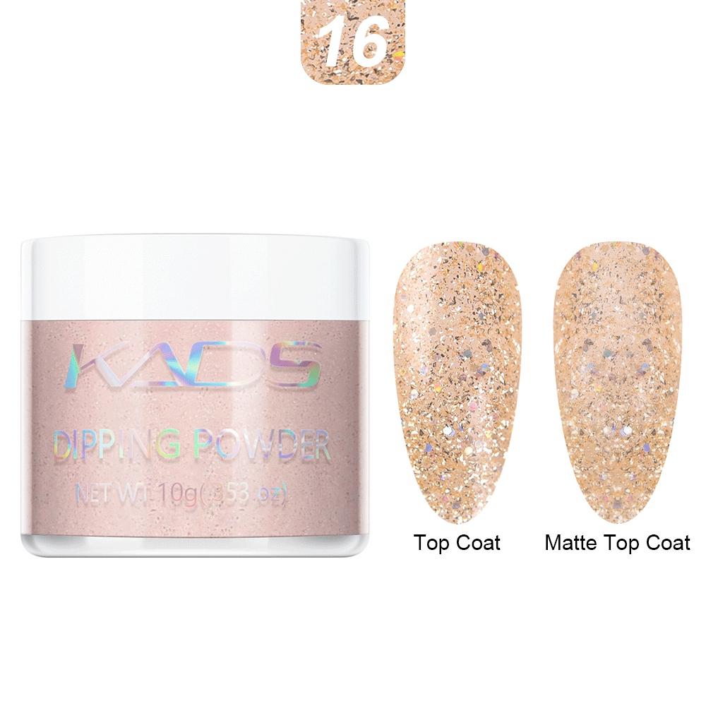 kads 40 цветов, 10 г, порошок для окунания ногтей, красочный блеск для ногтей, пыль, хромированный пигмент, блестящие украшения для маникюра