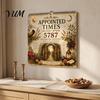Christian Biblical Calendar 2026-2027 Appointed Times Wall Calendar, Spiral Bound Scripture Illustrated with Feast Hebrew 5787 Days, Dates,