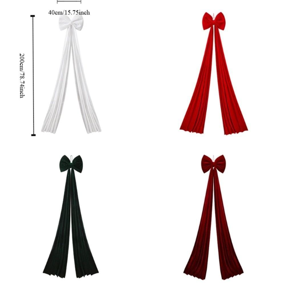 Reusable Shopping Mall Christmas Tree Bow Flocked Christmas Tree Decoration New Year Party