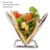 Taco Holder Non-stick Easy to Clean Space Saving BPA-free Smooth Edges Food Protector Stainless Steel Drip Tray Burrito Stand for Restaurant
