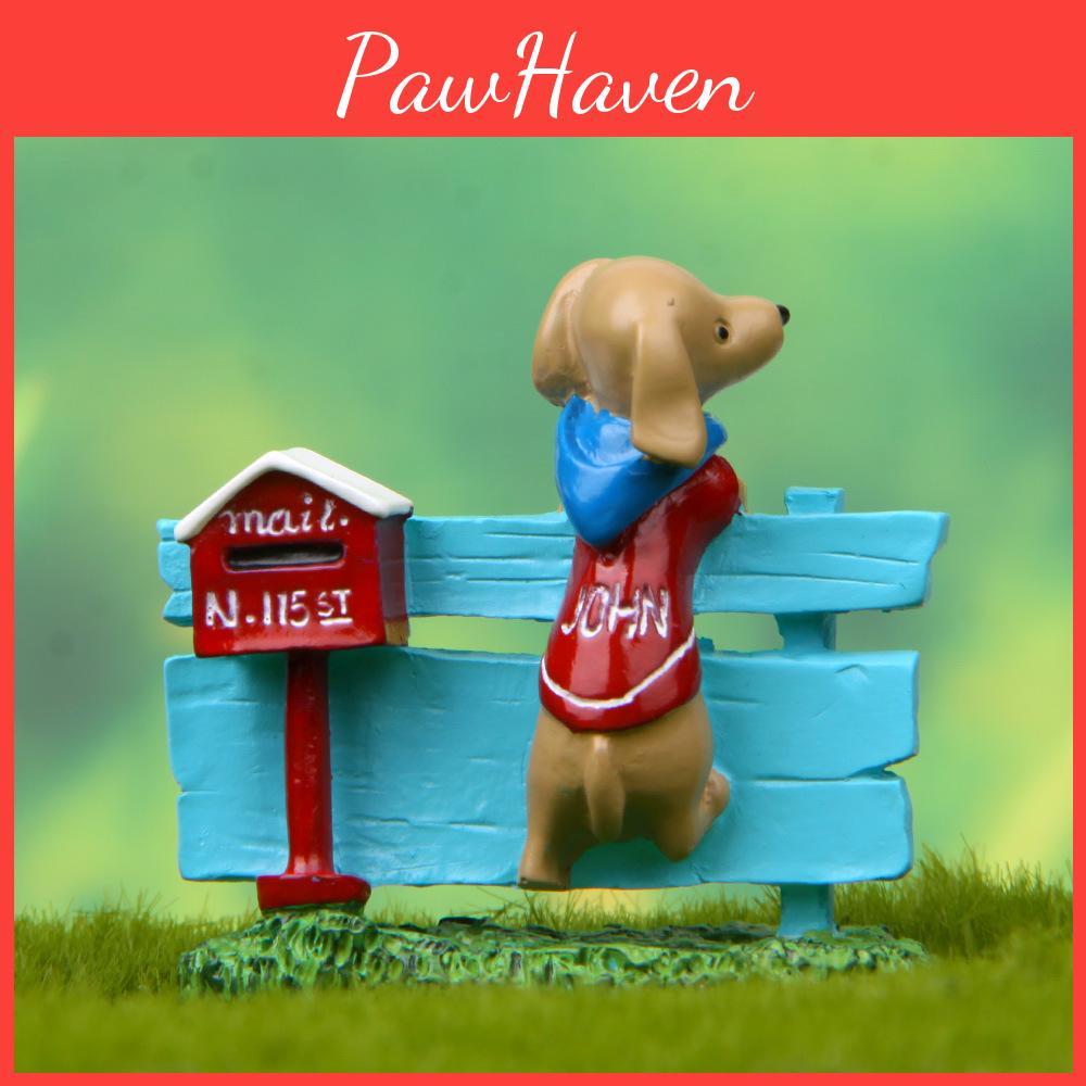 Lawn Sign Dog Resin Ornament For Garden Landscaping And Kids Gift Holiday
