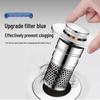 Stainless Steel Anti-Hair Pop-Up Washbasin Drain Filter