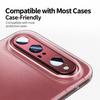 Frosted Armor 9H Tempered Glass Camera Lens Protector Metal Frame AF AR For Huawei Pura X View