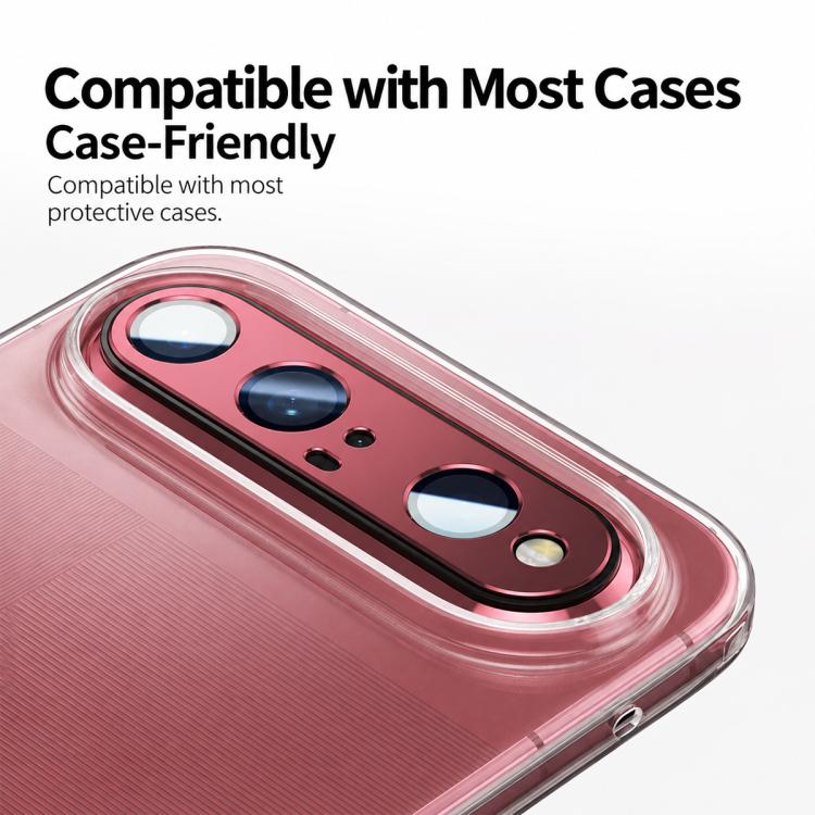 Frosted Armor 9H Tempered Glass Camera Lens Protector Metal Frame AF AR For Huawei Pura X View