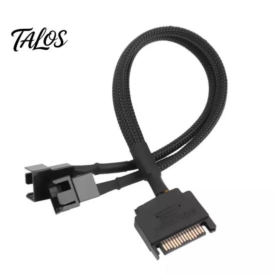 SATA 15Pin на 2-сторонний 3-контактный 4-контактный адаптер питания для вентилятора компьютера, удлинительный кабель