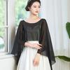 1 шт. модная элегантная дышащая тонкая легкая шаль шифоновая однотонная накидка свадебная