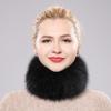 Новый женский шарф из натурального лисьего меха, женские натуральные шарфы-кольца из лисьего меха, милая эластичная вязаная повязка на голову из натурального лисьего меха для девушки