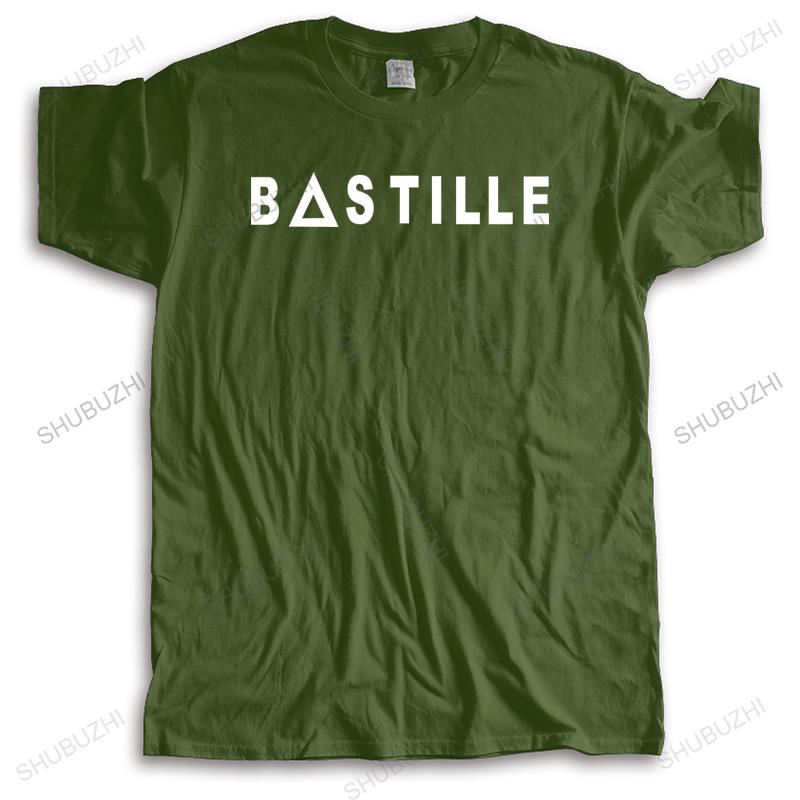 Mens Loose Tops Summer Cotton Black Funny Tshirt Bastille New Arrived Man Casual T Shirt Cotton Bigger Size Drop Shipping